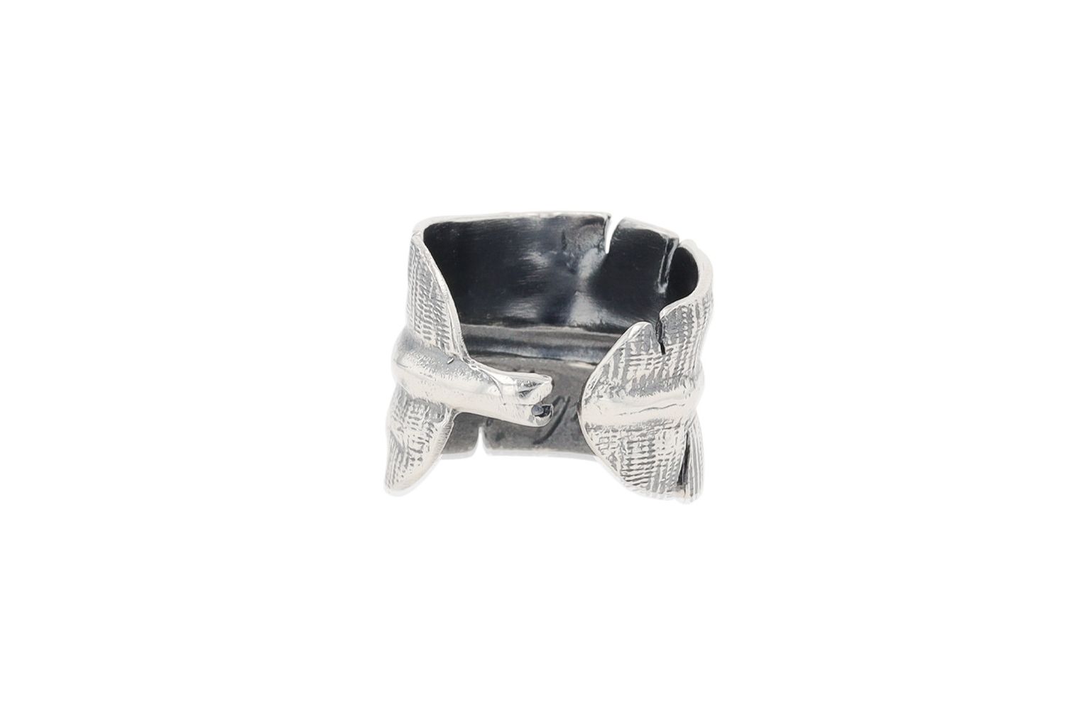 Banana Leaf Wrap Ring, Color: Sterling, Size: S (6-7)