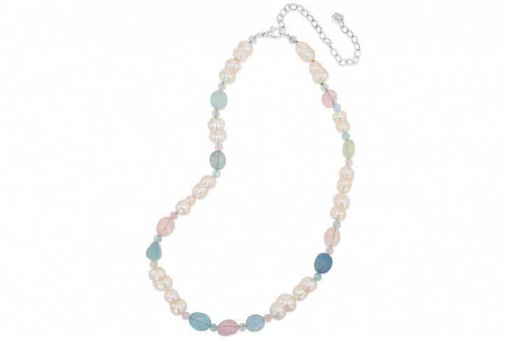 Wonderland Cotton Candy Pearl Necklace 16-20&quot;