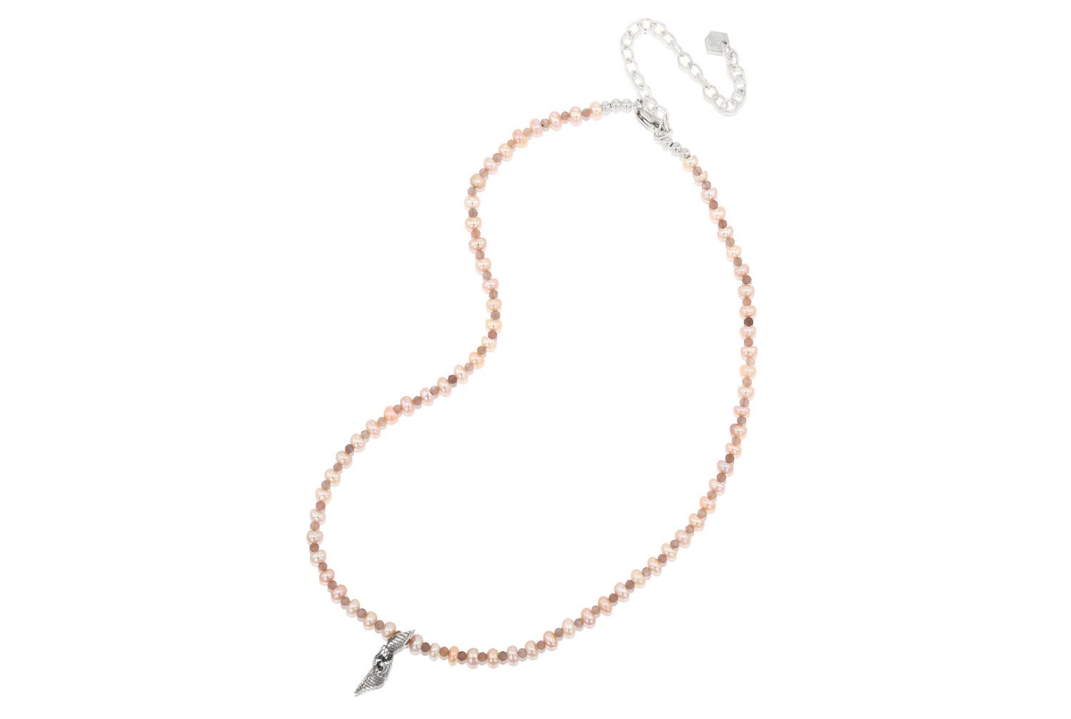 Small Bow Pearl Necklace 16-20&quot;