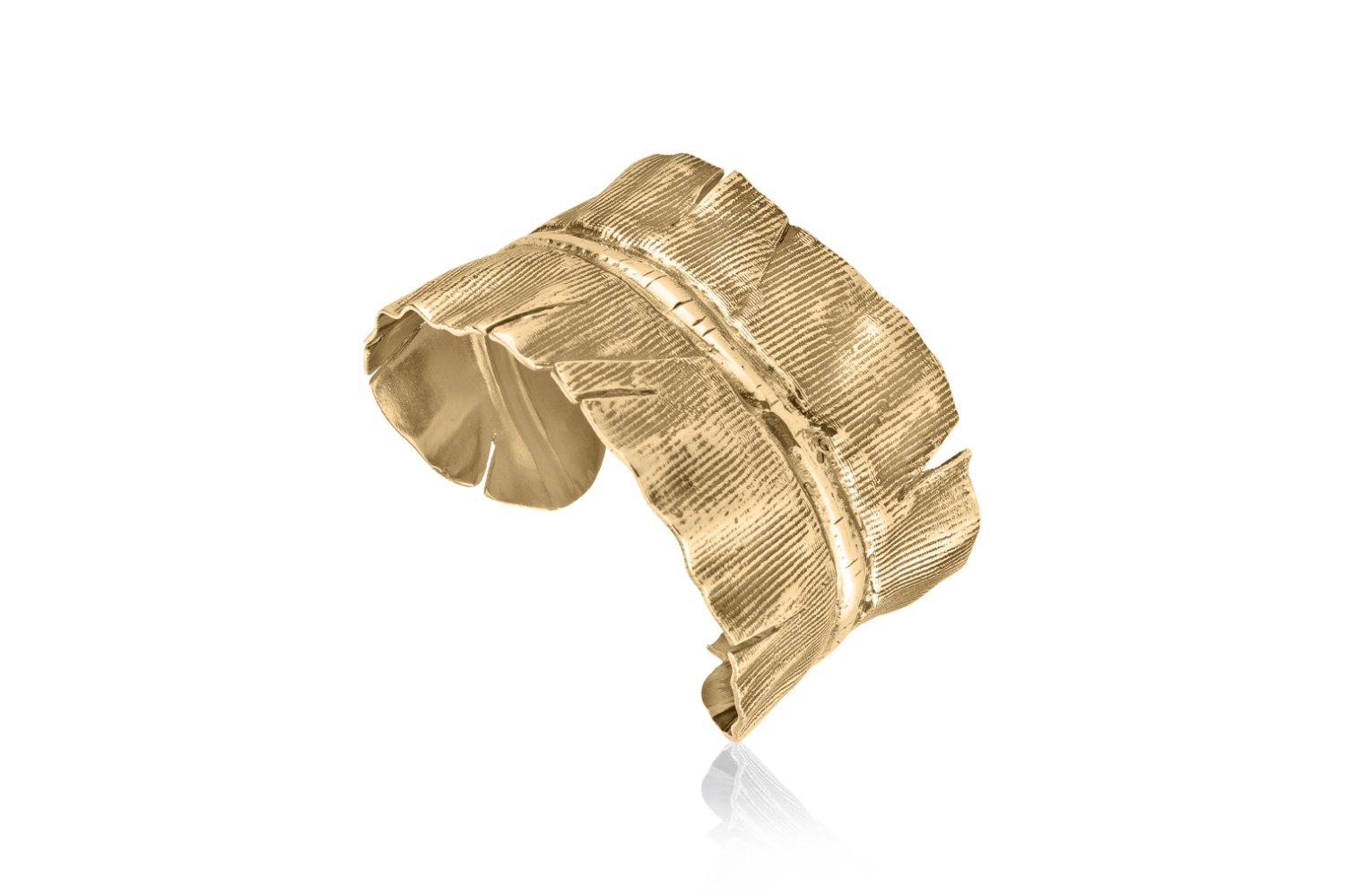 Banana Leaf Cuff Bronze