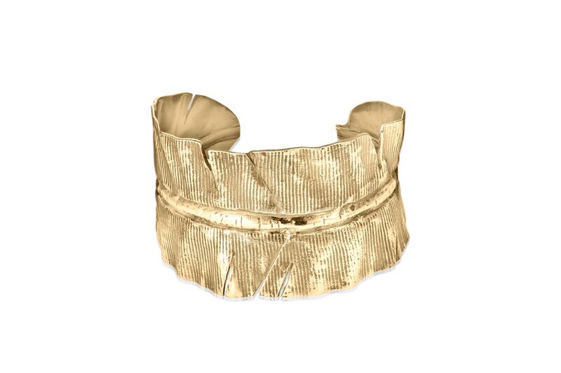 Banana Leaf Cuff Bronze