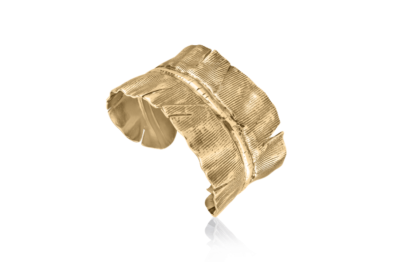 Banana Leaf Cuff Bronze