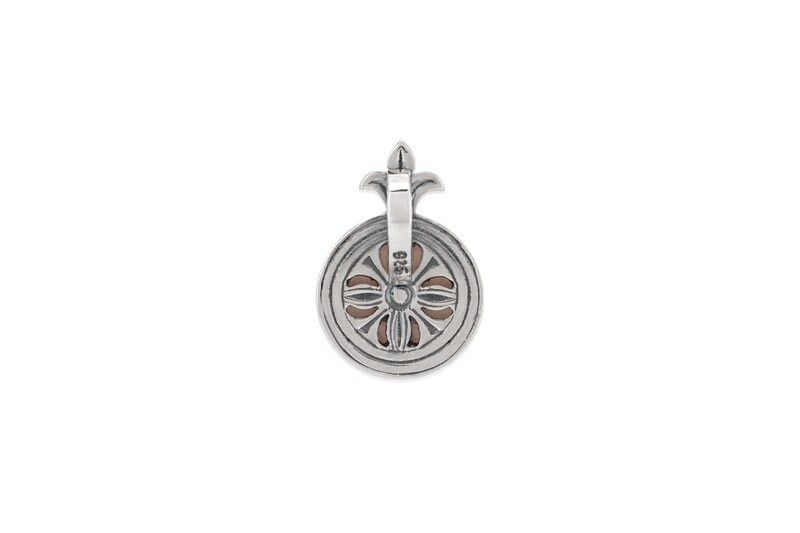 Rosette Doublet Pink MOP Pendant
