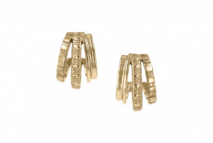 Schema Triple Hoops, Metal: Bronze