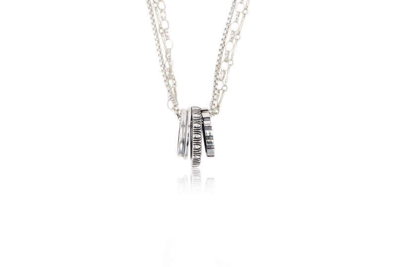 Schema Triple Ring Pendant