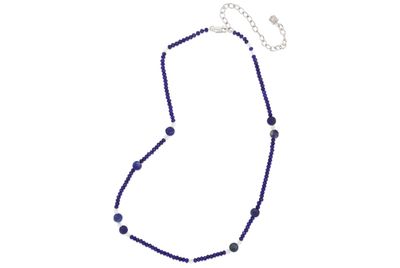 Lapis Beaded Necklace 16-20"