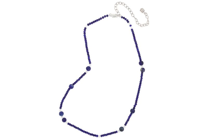 Lapis Beaded Necklace 16-20"