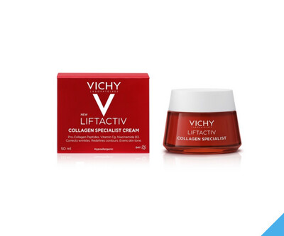 Vichy Liftactiv Collagen Specialist Crème de Jour 50ml كريم النهار المتخصص بالكولاجين ليفتاكتيف من فيشي، 50 مل