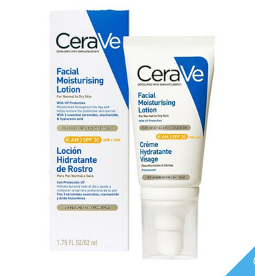 CeraVe Crème Hydratante Visage IP30 52ml كريم مرطب للوجه من سيرافي IP30، 52 مل