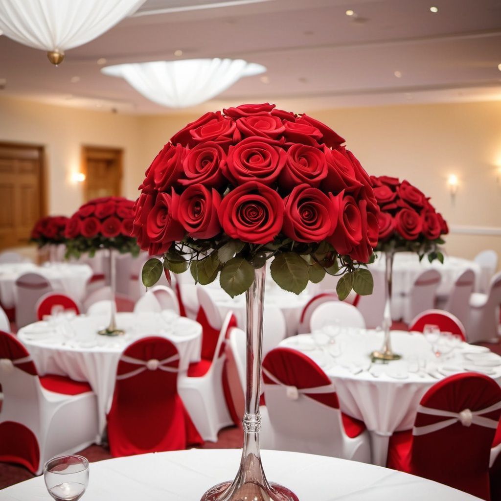 Red Wedding Flower Kit