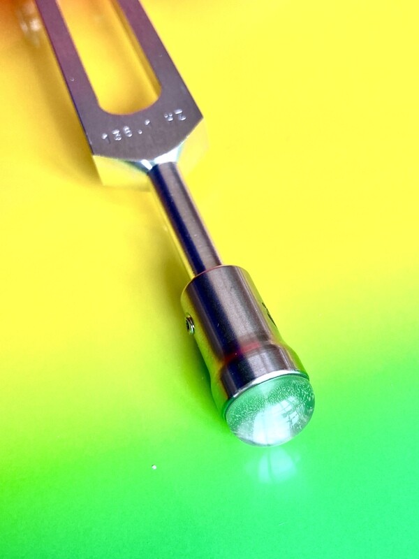Stimmgabelaufsatz 15mm Bergkristall &quot;extra Qualität&quot;