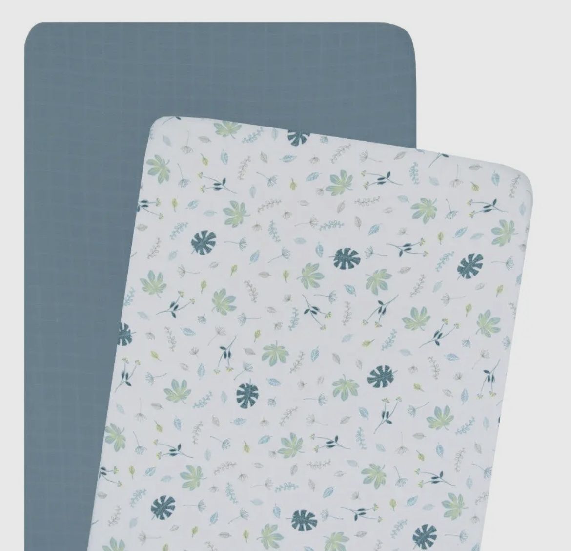 2Pk Bassinet Sheets, Colour: Banana Leaf