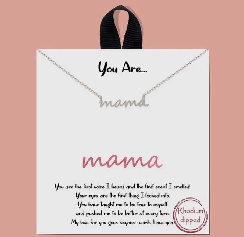 MAMA Necklace, Colour: Silver