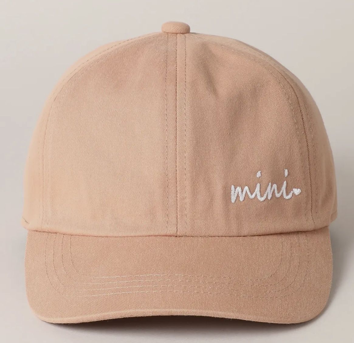 Kids Mini Baseball Cap, Colour: Clay