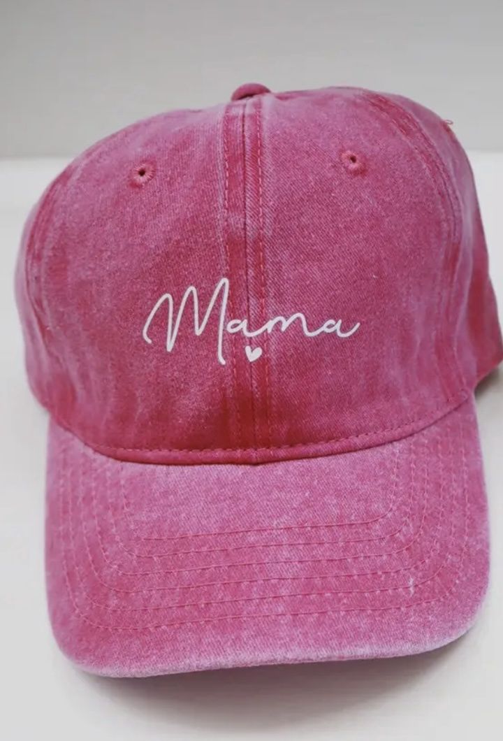 MAMA Baseball Hat, Colour: Pink