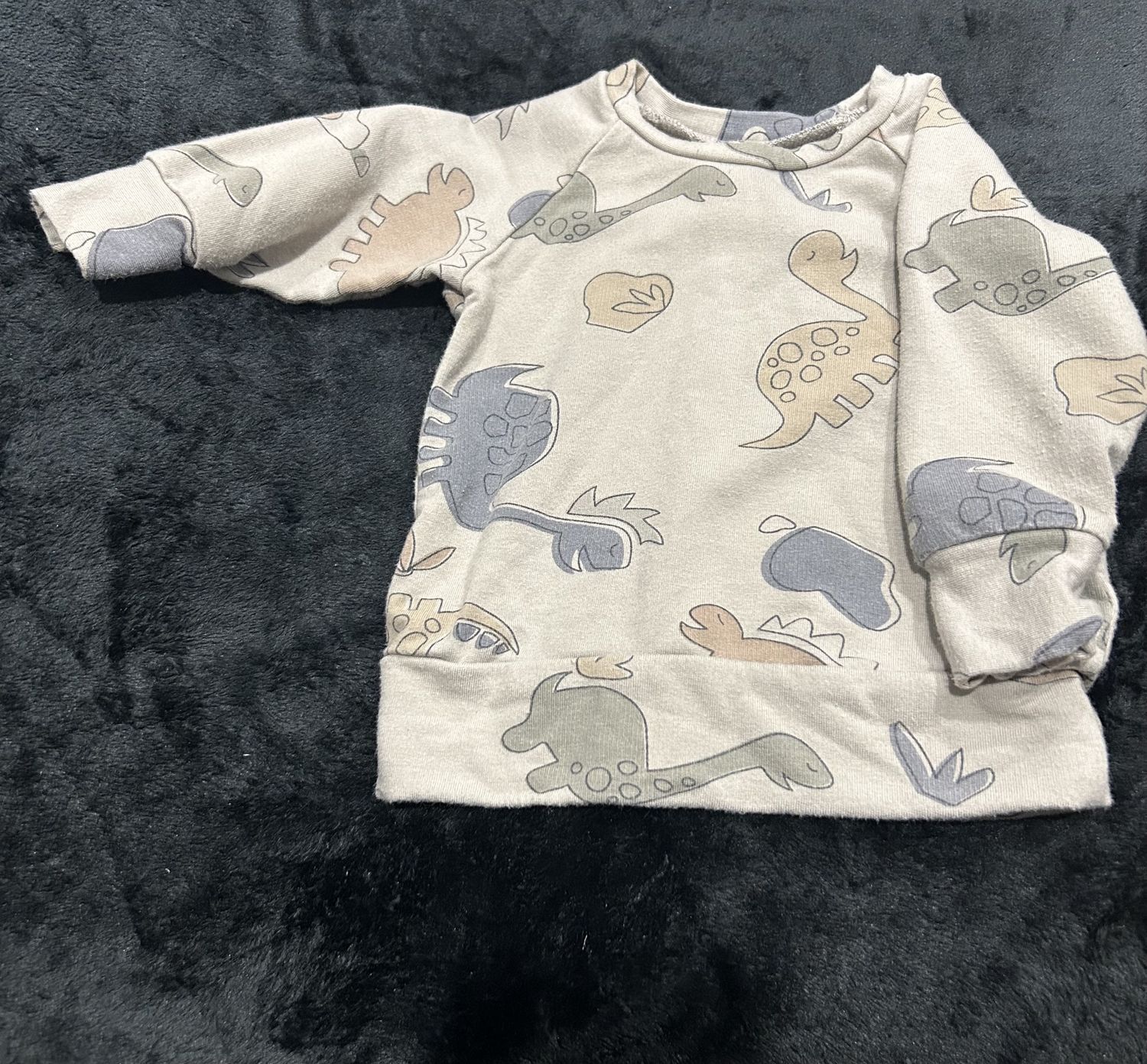 NB-6M Posh &amp; Cozy Long Sleeve Dino 2