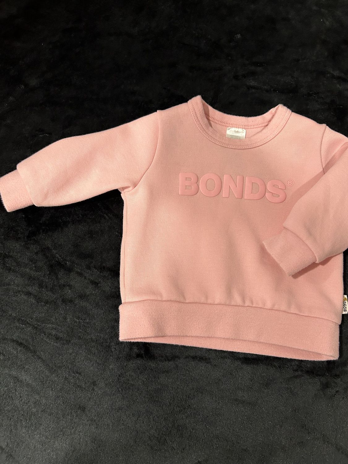 3-6m Bonds Long Sleeve Pink
