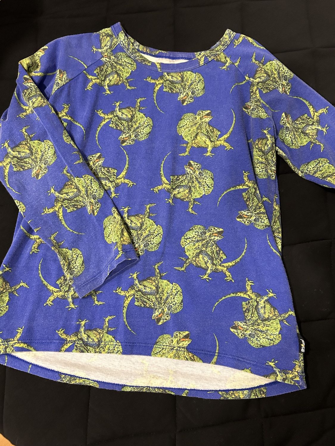 Sz 7 Bonds Long Sleeve Blue Iguanas