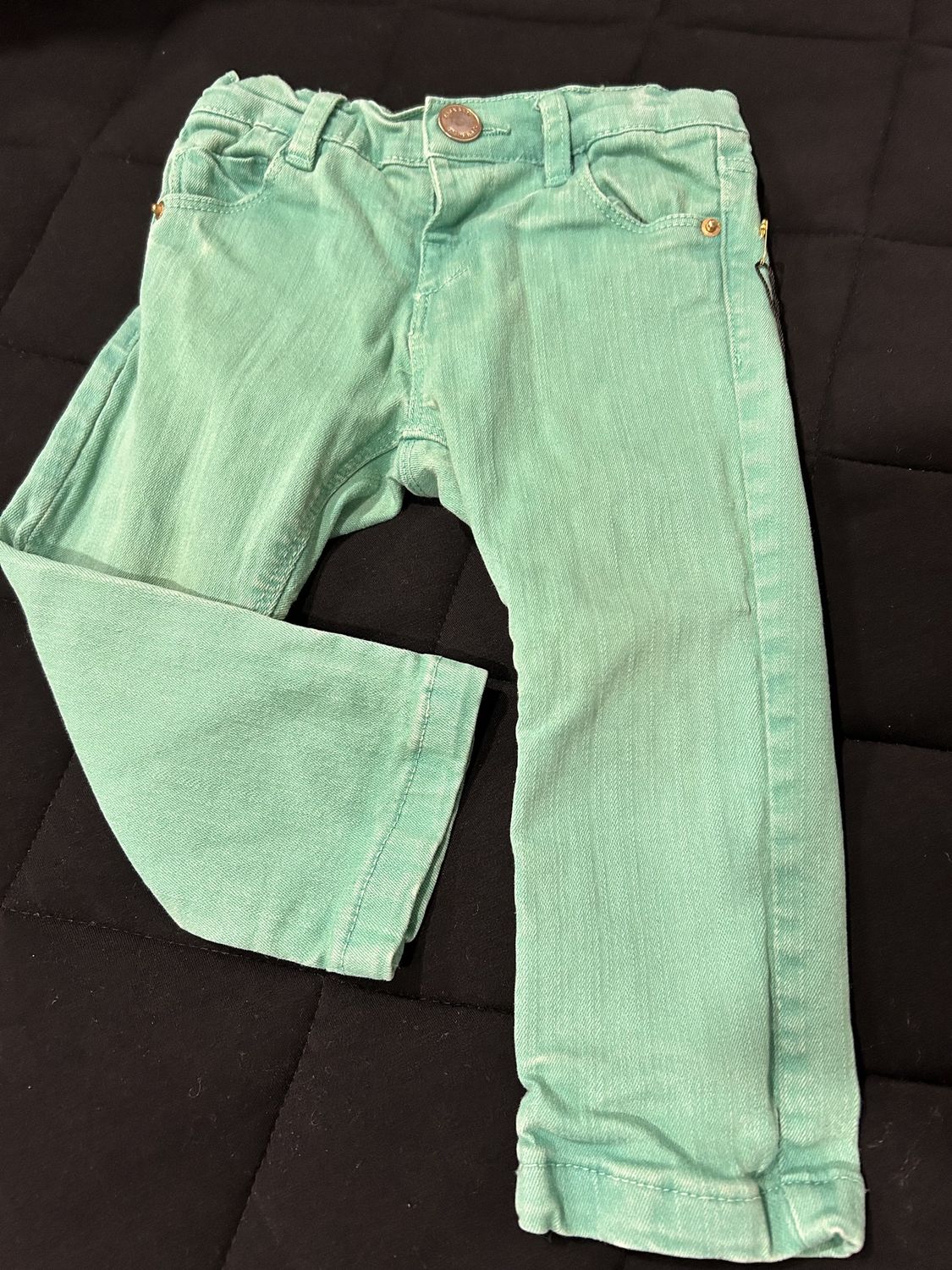 9-12m Zara Jeans Teal