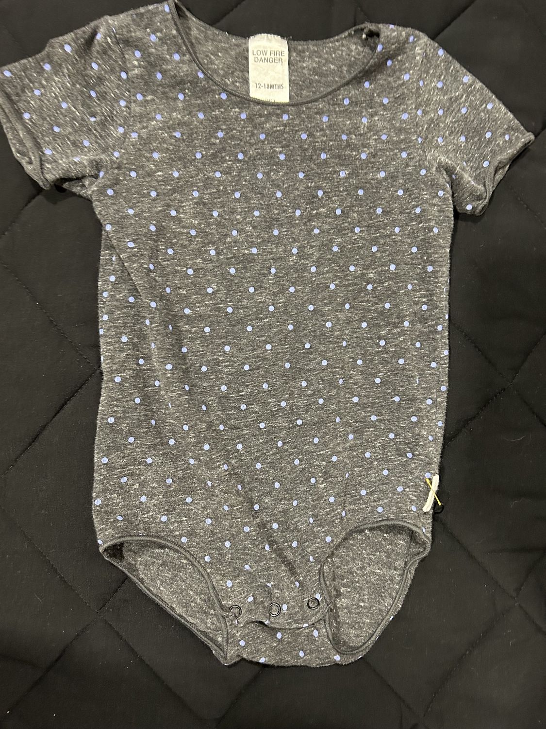 12-18m Bonds Onesie Polkadots