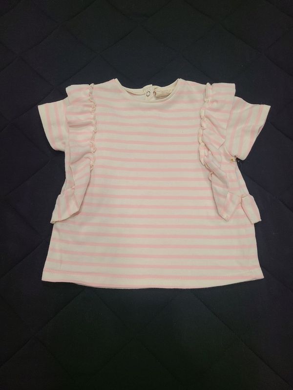 18-24m Zara Tshirt pink Stripe