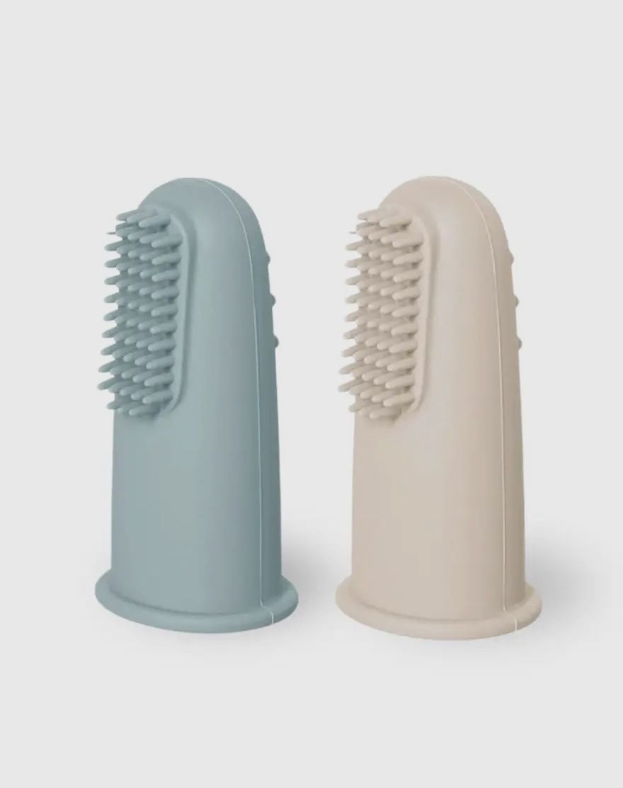 Infant Toothbrush, Colour: Dusty Teal/ Almond