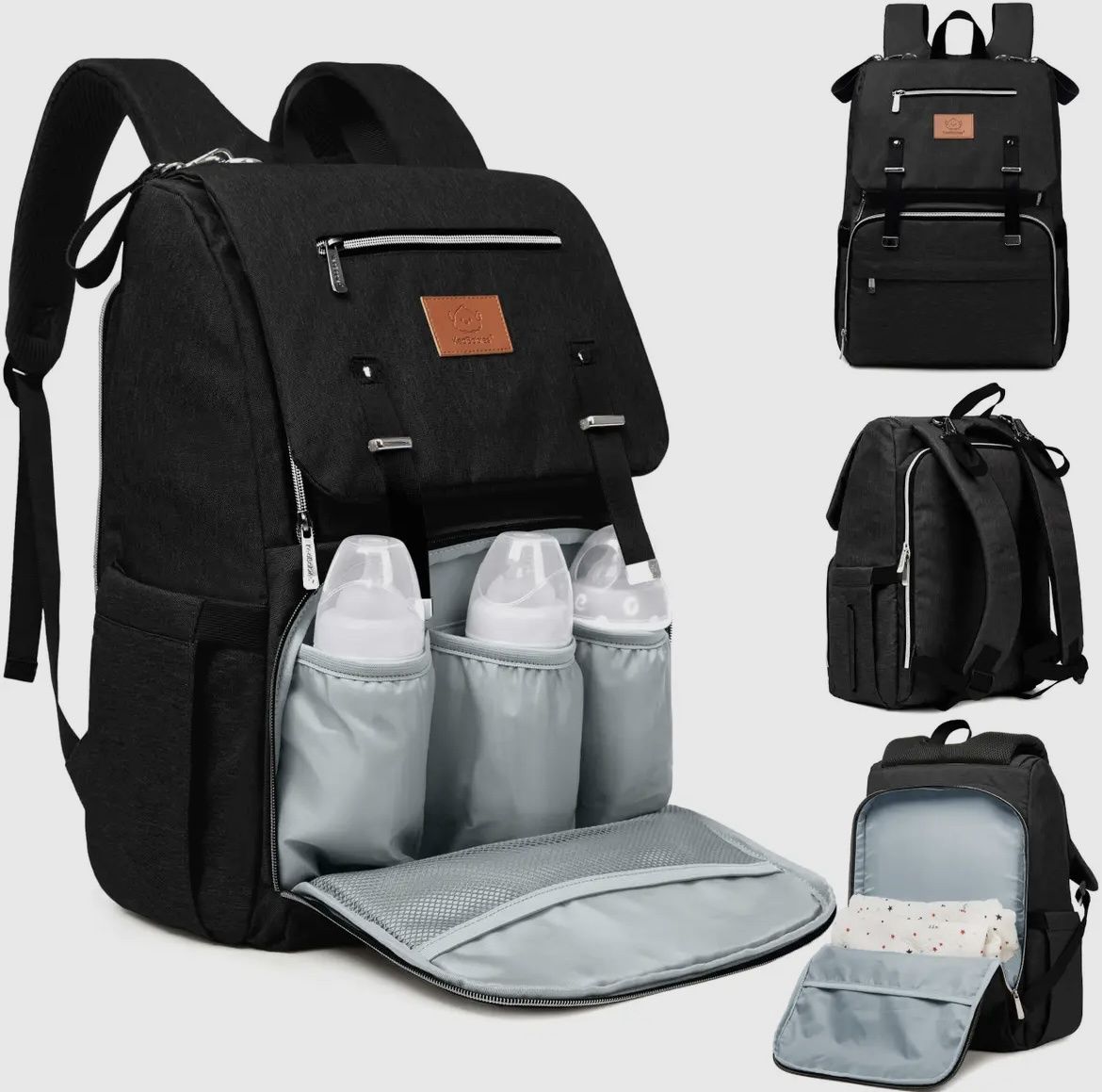 Explorer Diaper Backpack Black