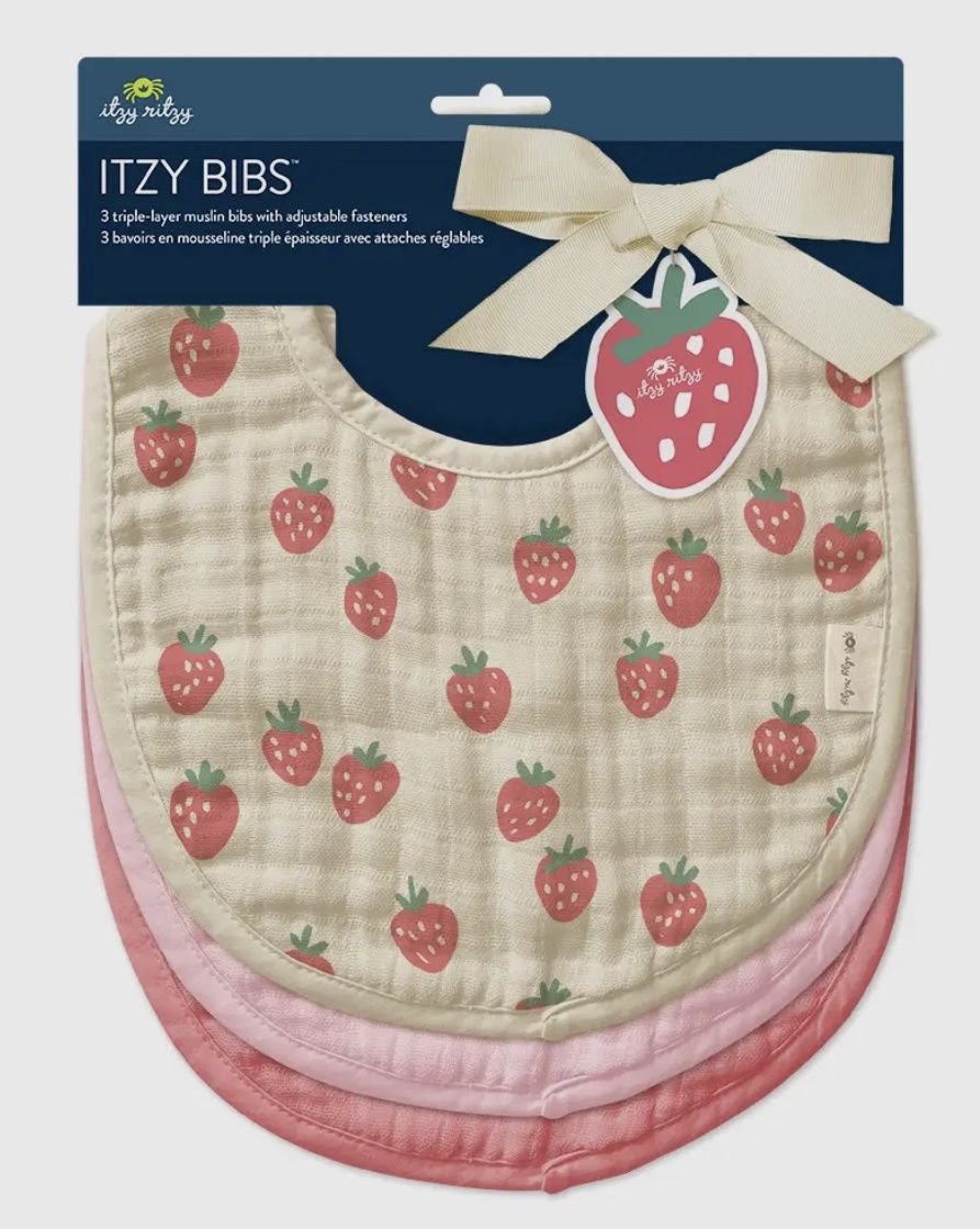 Itzy Bib, Colour: Strawberries &amp; Cream