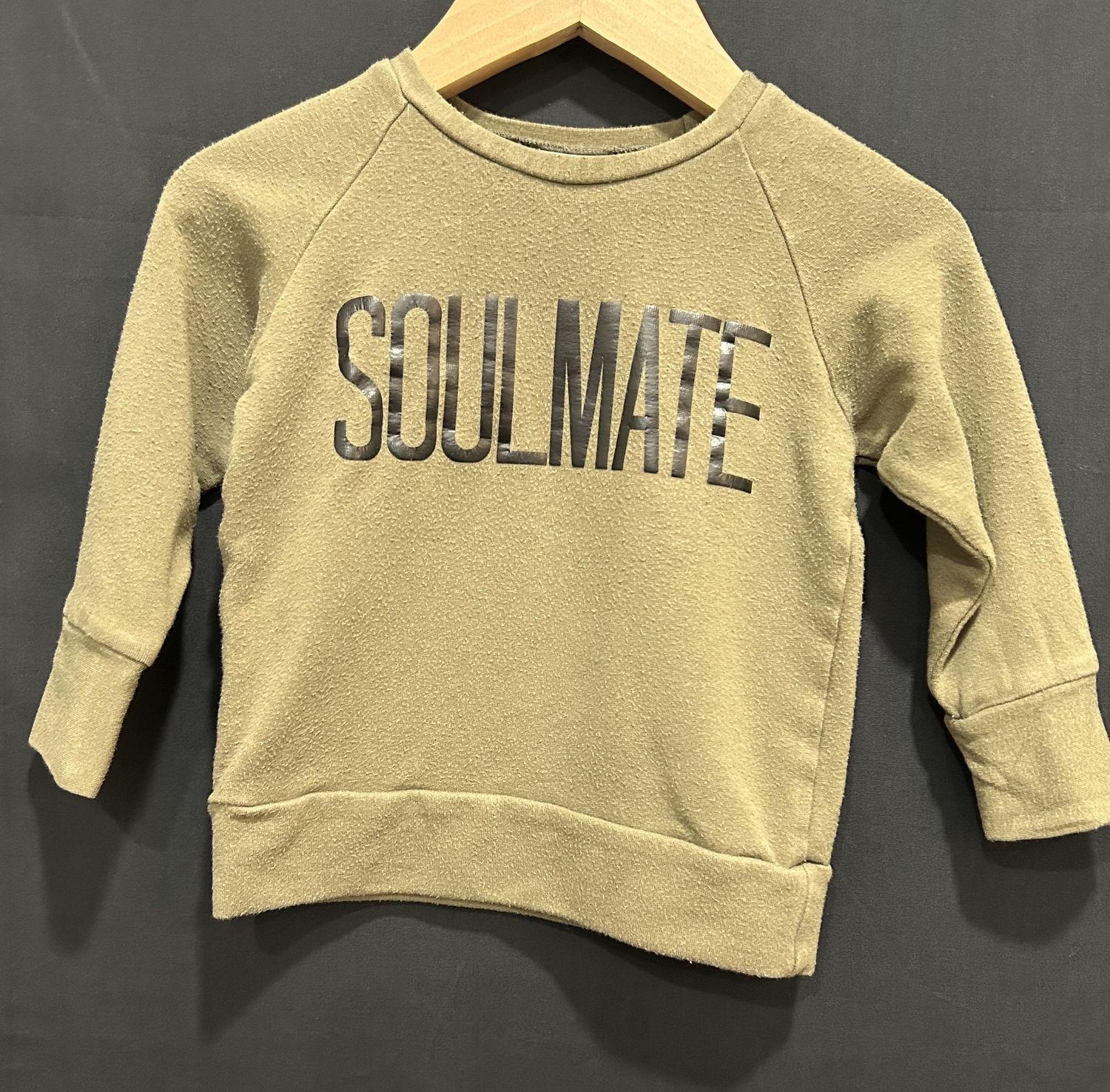 6-12m Posh &amp; Cozy LS Soulmate Green