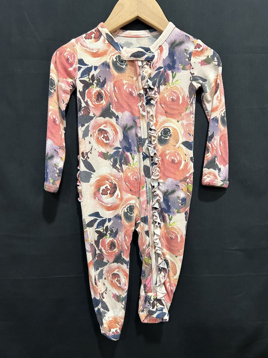 3-6m Posh Peanut Pink Floral Sleeper