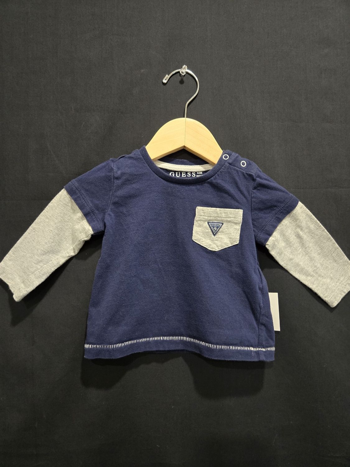 6-9m Guess Navy Long Sleeve