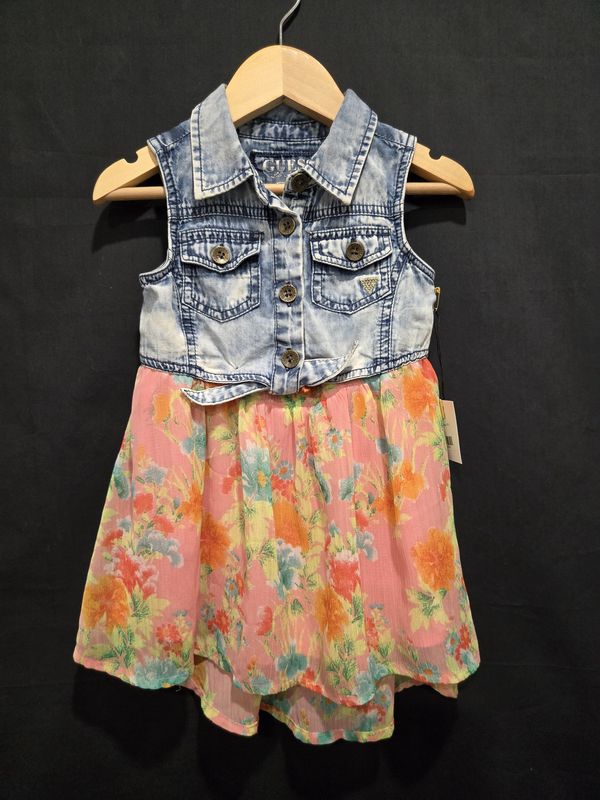 24m Guess Floral Denim Dress