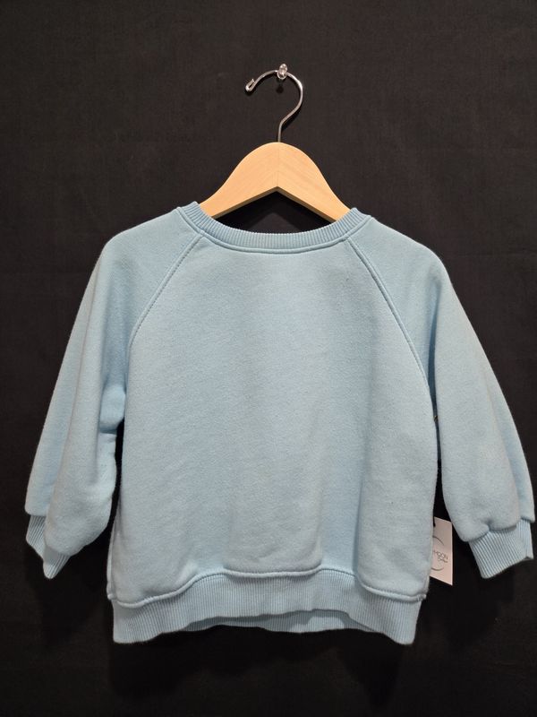 9-12m Zara Blue Sweatshirt