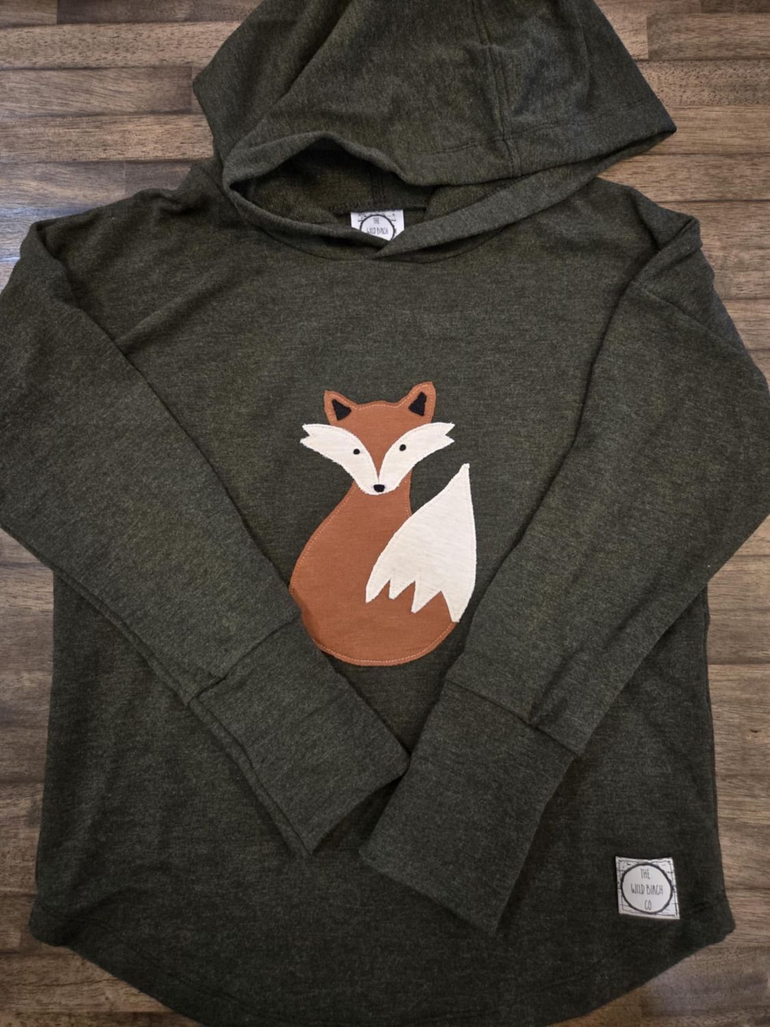 6-8Y Fox Hooded Sweatshirt
