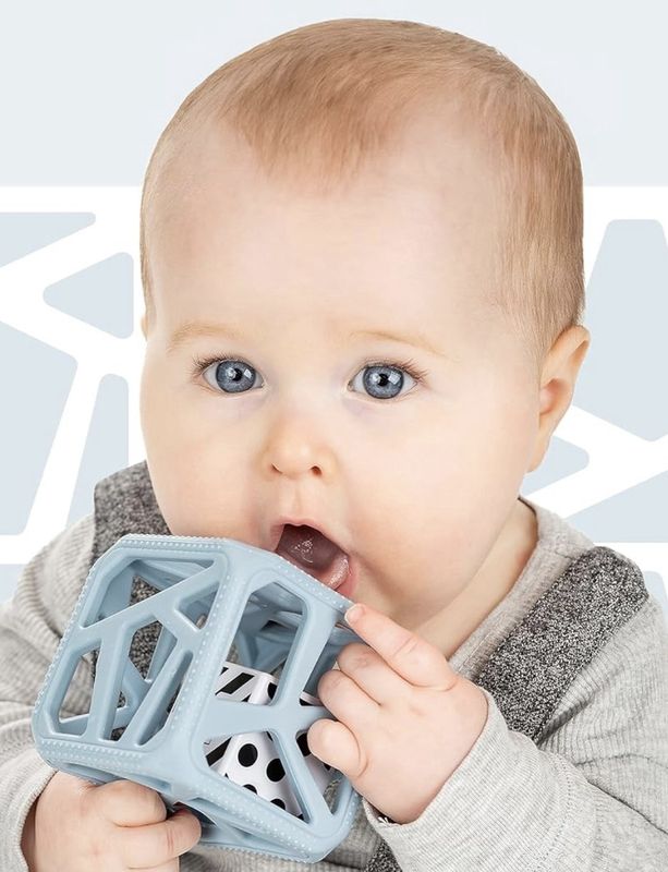 Chew Cube Steel Blue