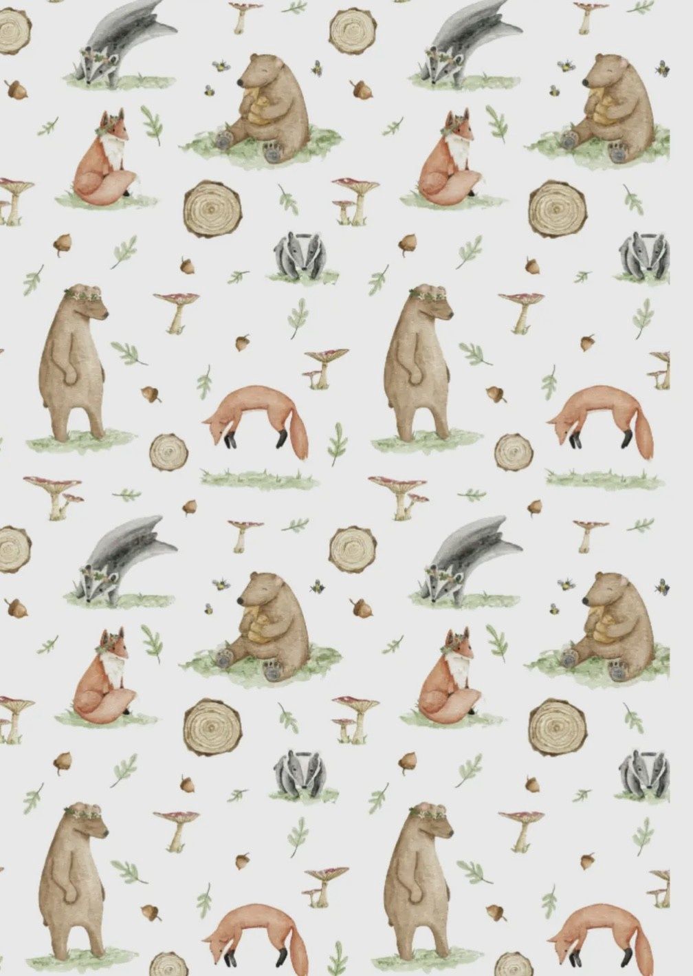 Bamboo Cribsheet, Colour: Woodland