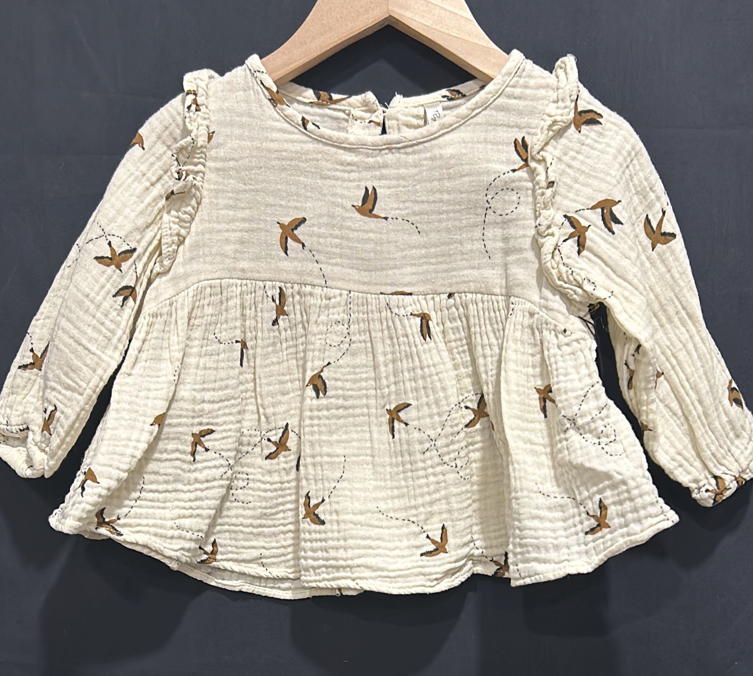 12-18m R&amp;C Beige Long Sleeve