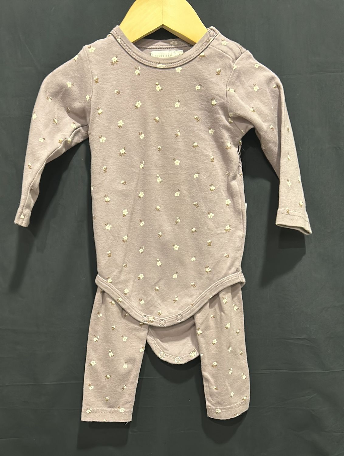 1yr JK Purple Floral 2pc Set