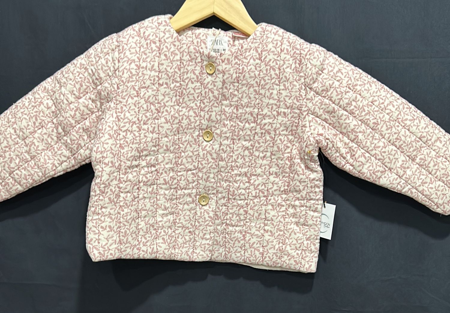 12-18m Zara Pink &amp; Cream Jacket