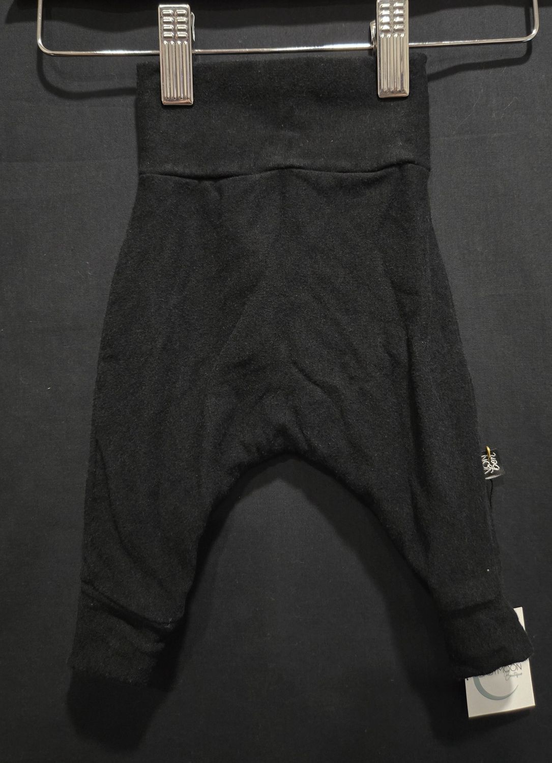0-3m Von Bon Black Joggers