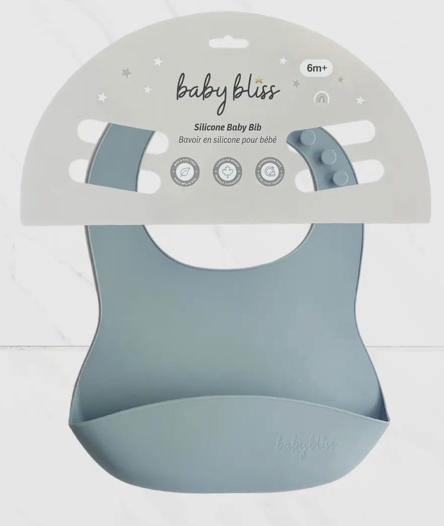 Silicone Bib, Colour: Dusty Teal