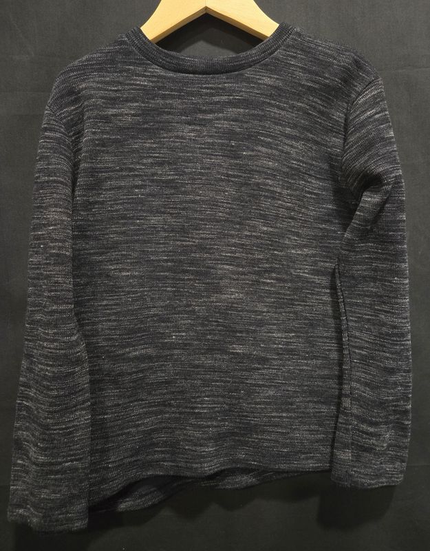 7 Zara Navy Heather Long Sleeve