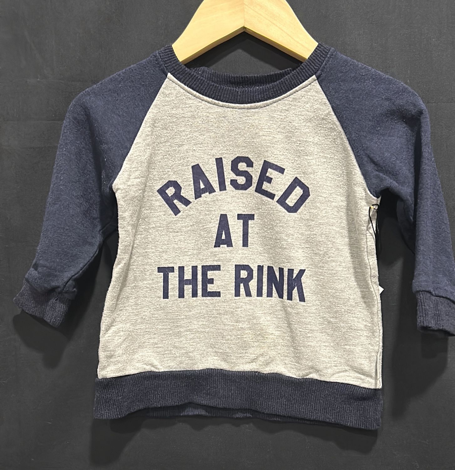 6-12m P&amp;M Raised at the rink Long Sleeve