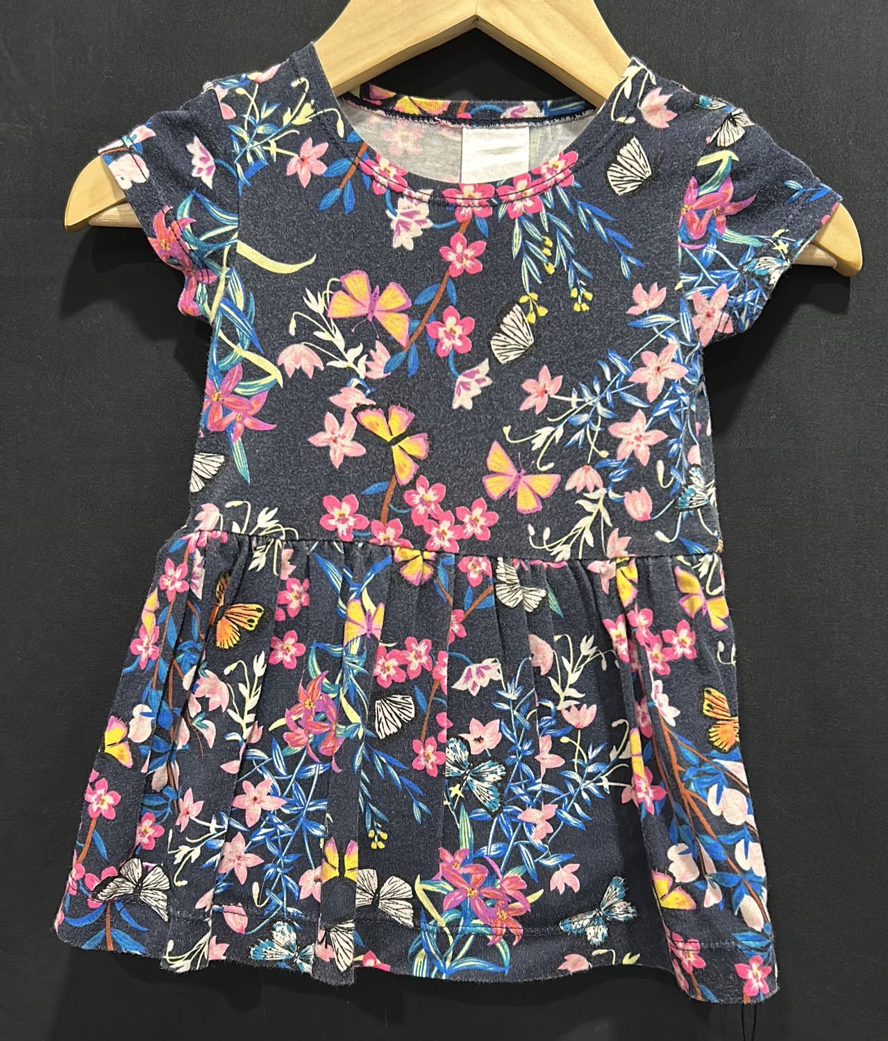 0-3m Bonds Butterfly Skirted Onesie