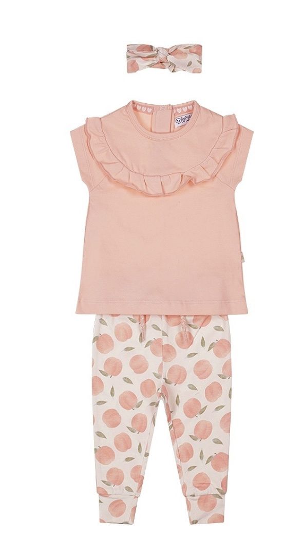 Dirkje 3pc Peach Tshirt Set
