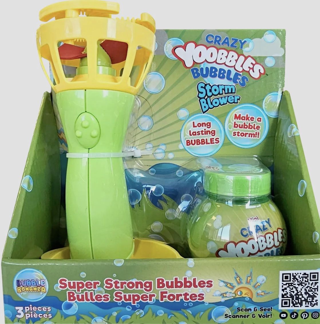 Crazy Bubble Blower With 3.5oz Solution