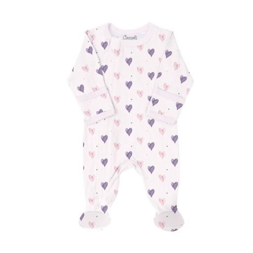 Coccoli Hearts 2 Footie, Size: 3m