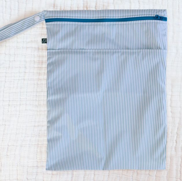 Wet Bag Faux Seersucker Light Blue