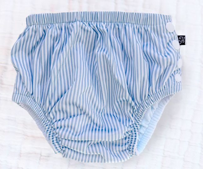 Swim Diaper Striped Light Blue
