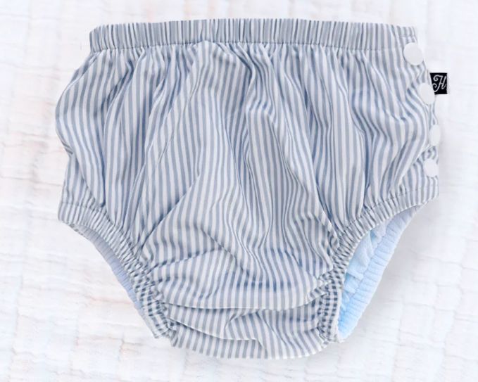 Swim Diaper Striped Gray